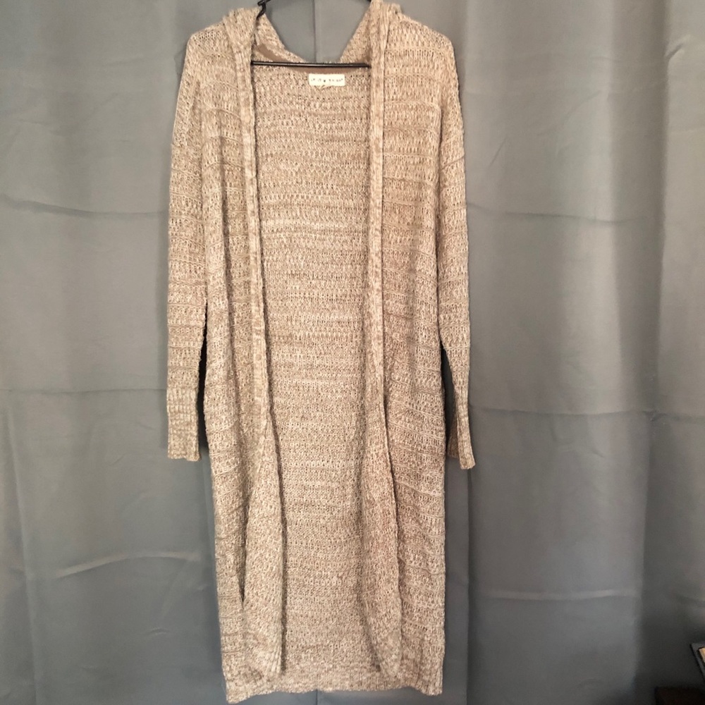 ‘If it were me’ long hooded sweater